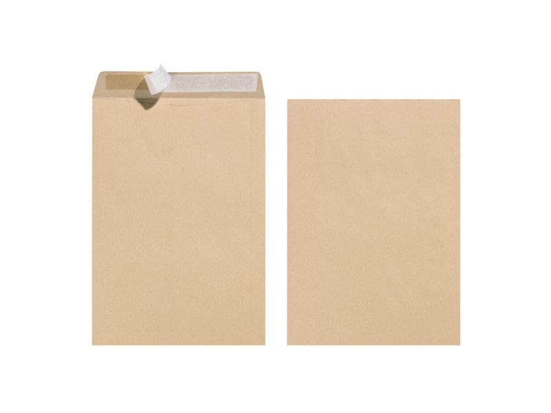 herlitz Enveloppe d'expédition, C4, sans fenêtre, marron