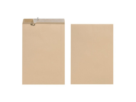 herlitz Enveloppe d'expédition, B4, auto-adhésive, marron