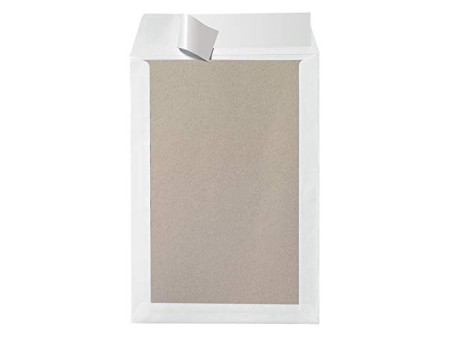 herlitz Pochette d'expédition avec dos en carton B4, blanc