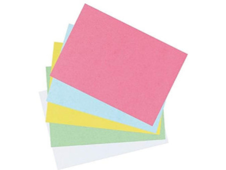 herlitz Fiches bristol, A7, quadrillé, bleu
