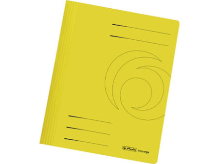 herlitz Chemise à lamelle easyorga, carte lustrée, jaune