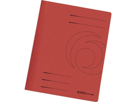 herlitz Chemise à lamelle easyorga, carte lustrée, rouge