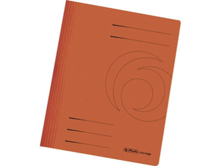 herlitz Chemise à lamelle easyorga, carte lustrée, orange