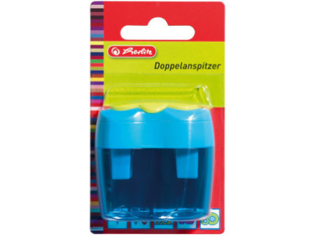 herlitz Taille-crayon à 2 trous, en plastique, ovale
