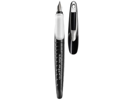 herlitz Stylo plume my.pen, plume: L, noir / blanc
