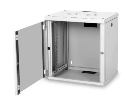 DIGITUS Coffret mural 19' Unique Line, 12 U, gris clair