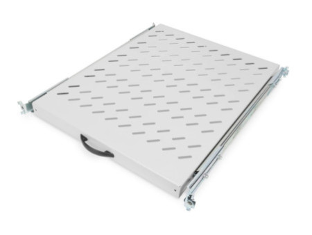DIGITUS étagère 19', 1U, extensible, profondeur: 525 mm,