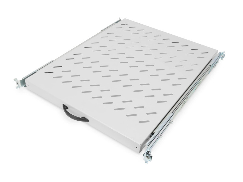 DIGITUS étagère 19', 1U, extensible, profondeur: 525 mm,