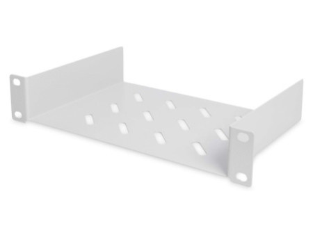 DIGITUS Etagère 10', 1U, gris clair RAL 7035