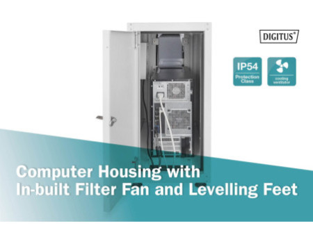 DIGITUS Boîtier CPU Eco-Line avec ventilation active