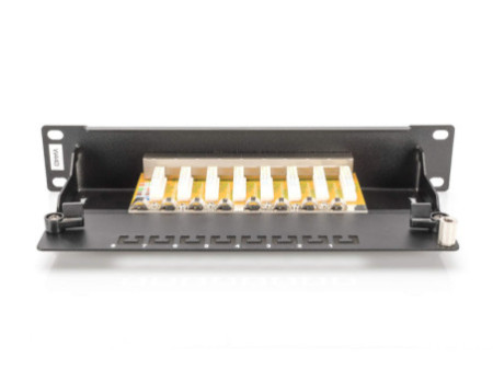 DIGITUS Panneau de brassage 10' cat.6, classe E, 8 x RJ45,