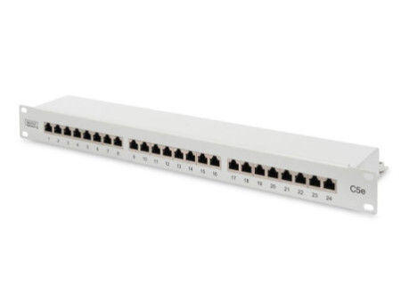 DIGITUS 19' panneau de brassage, Cat.5e, 24 ports RJ45, 1 U