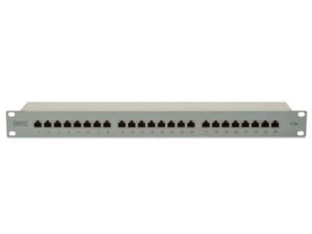 DIGITUS 19' panneau de brassage, Cat.5e, 24 ports RJ45, 1 U