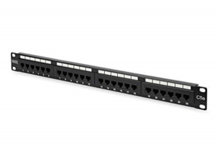 DIGITUS panneau de brassage 19' Cat.5e, 24 ports RJ45, 1 U