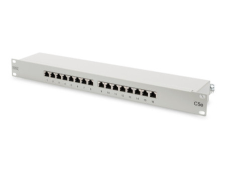 DIGITUS Panneau de brassage 19' Cat.5e, 16 x ports RJ45, 1 U
