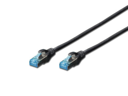 DIGITUS Câble patch Premium, Cat.5e, SF/UTP, 5 m, noir