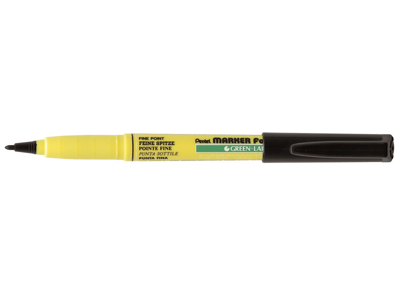Pentel Marqueur pour tissus GREEN-LABEL NM10, noir