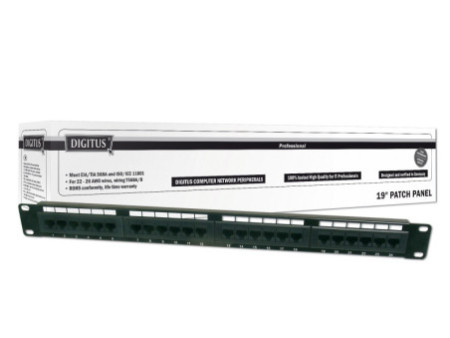 DIGITUS Panneau de brassage 19' Cat.6, classe E, 24 x RJ45