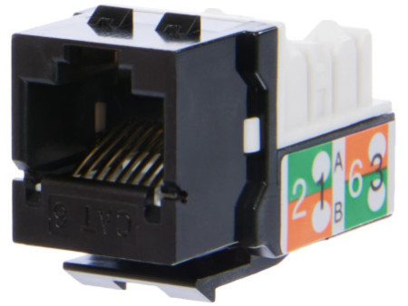 DIGITUS Keystone Module Kat.6, Classe E, noir