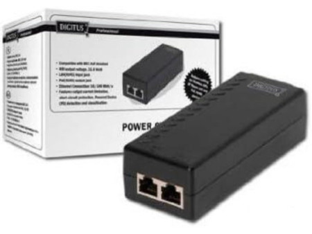 DIGITUS Injecteur PoE, conforme au standard IEEE 802.3af