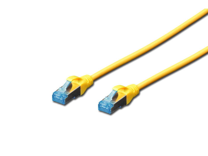 DIGITUS Câble patch Premium, Cat. 5e, SF/UTP, 5 m, jaune