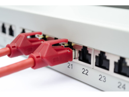 DIGITUS Panneau 19', cat.6A (profond), 25 x ports RJ45, 1 U