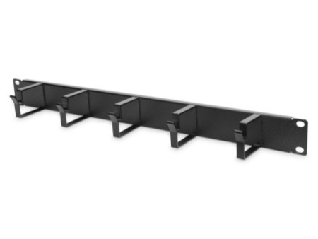 DIGITUS Panneau guide-câble 19', 1U, 5 étriers guide-câble