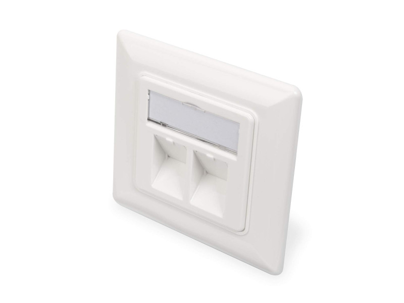 DIGITUS boîtier vide pour module Keystone jacks 2x RJ45,