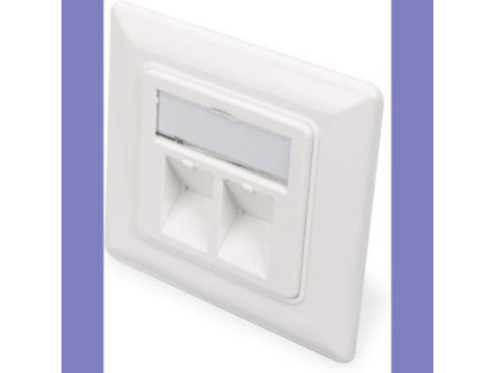DIGITUS boîtier vide pour module Keystone jacks 2x RJ45,