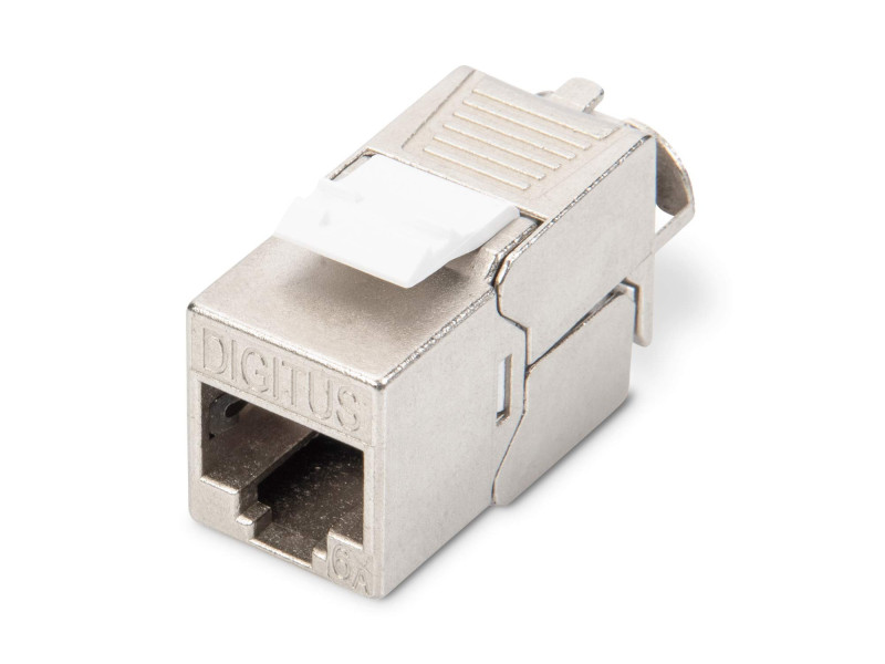 DIGITUS Module Keystone cat.6A, blindé, gris