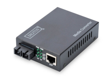 DIGITUS convertisseur média Fast Ethernet, RJ45/SC, monomode