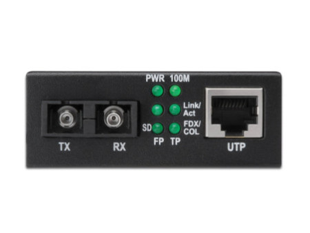 DIGITUS convertisseur média Fast Ethernet, RJ45/SC, monomode