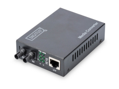 DIGITUS Convertisseur de média Gigabit Ethernet, ST/RJ45,