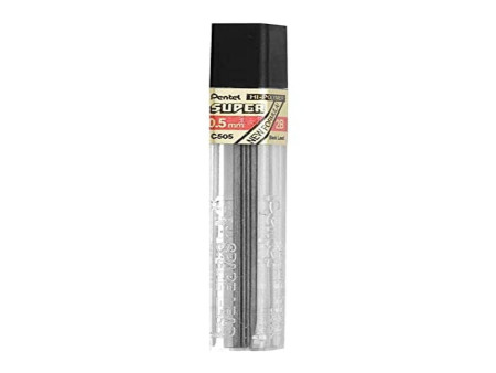 Pentel Etui mines HI-POLYMER SUPER, dureté: 2B