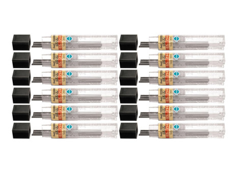 Pentel Etui mines HI-POLYMER SUPER, dureté: 2H