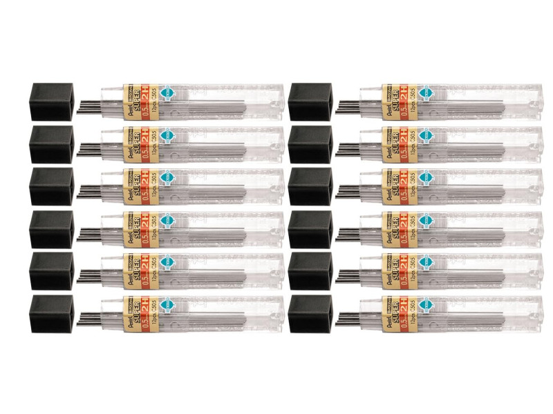 Pentel Etui mines HI-POLYMER SUPER, dureté: 2H
