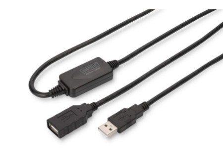 DIGITUS Rallonge USB, mâle - femelle, 15,0 m,