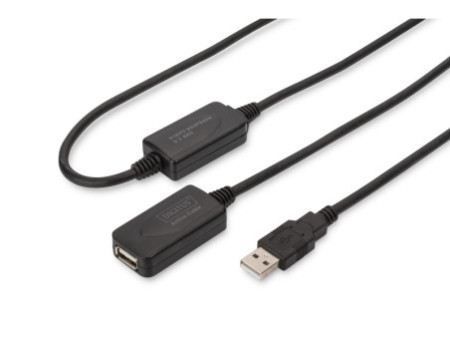 DIGITUS rallonge USB, mâle - femelle, 20,0m, USB-A