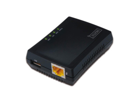 DIGITUS Mini Serveur d'impression multifonctions, 1 x USB2.0