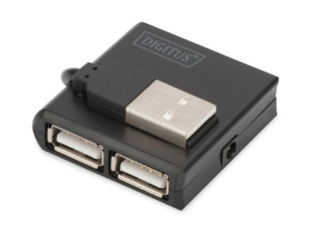 DIGITUS hub USB 2.0, 4 ports, noir