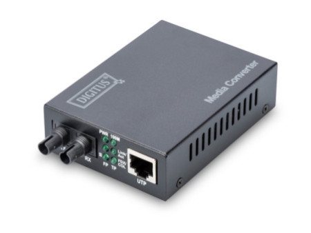 DIGITUS Convertisseur média Fast Ethernet: RJ45/ST, multimo.