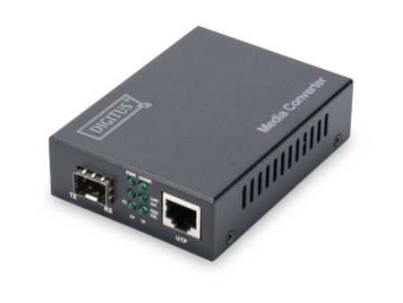 DIGITUS convertisseur Gigabit Ethernet, RJ45/SFP