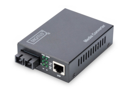 DIGITUS Convertisseur de média Gigabit Ethernet, SC/RJ45,