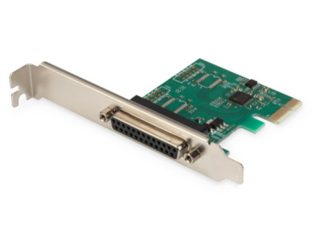 DIGITUS Carte PCI Express parallèle, 1 port + Low Profile