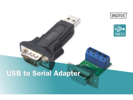 DIGITUS Adaptateur USB 2.0 - RS485, 3 Mbps