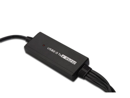 DIGITUS câble adaptateur USB 2.0 - 4 x RS232, 1 Mbps