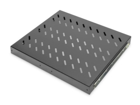 DIGITUS étagère 19', 1U, extensible, profondeur: 345 mm