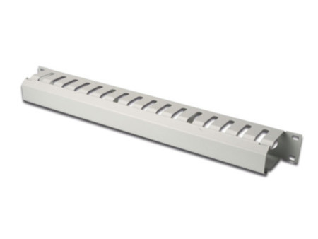 DIGITUS cage de gestion de câble, 1 U, gris clair (RAL 7035)