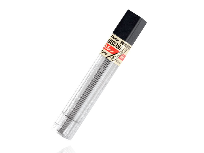 Pentel Etui mines HI-POLYMER SUPER, dureté: HB