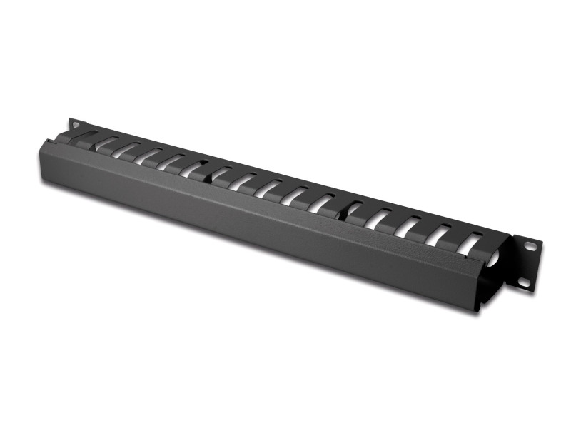 DIGITUS cage de gestion de câble, 1U, noir (RAL 9005)